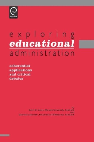 Cover of Exploring Educational Administration