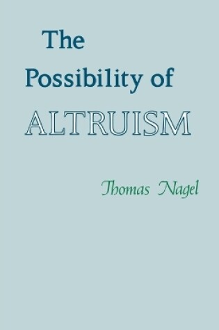 Cover of The Possibility of Altruism