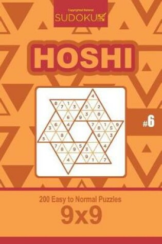 Cover of Sudoku Hoshi - 200 Easy to Normal Puzzles 9x9 (Volume 6)