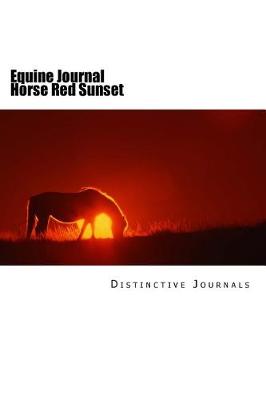 Cover of Equine Journal Horse Red Sunset