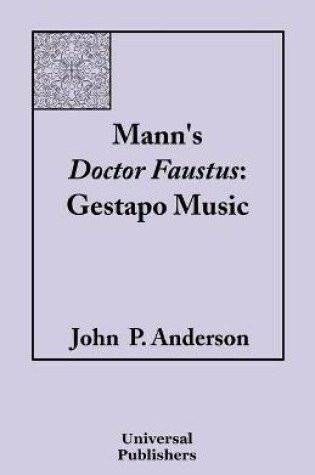 Cover of Mann's Doctor Faustus