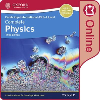 Book cover for Cambridge International AS & A Level Complete Physics Enhanced Online Student Book