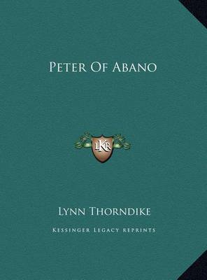 Book cover for Peter of Abano