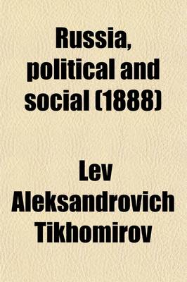 Book cover for Russia, Political and Social (Volume 2)