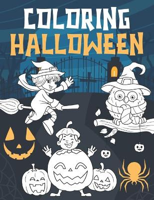 Book cover for Halloween Coloring