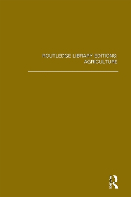 Cover of Routledge Library Editions: Agriculture