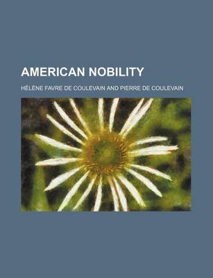 Book cover for American Nobility