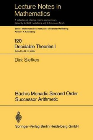 Cover of Buchi's Monadic Second Order Successor Arithmetic