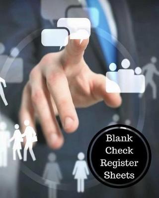 Book cover for Blank Check Register Sheets