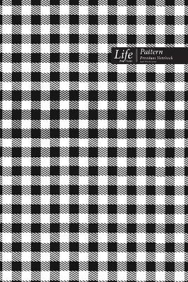 Book cover for Tartan Pattern Composition Notebook, Dotted Lines, Wide Ruled Medium Size 6 x 9 Inch (A5), 144 Sheets Black Cover