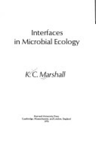 Cover of Interfaces in Microbial Biology