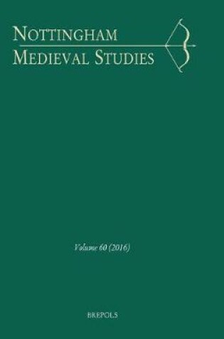 Cover of Nottingham Medieval Studies 60 (2016)