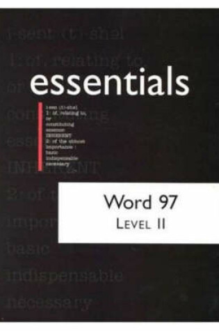 Cover of Word 97 Essentials, Level II