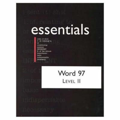 Book cover for Word 97 Essentials, Level II