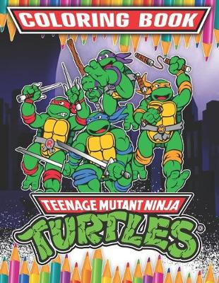 Book cover for Ninja Turtles Coloring Book