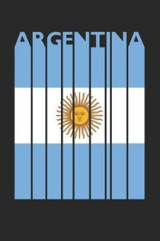 Cover of Vintage Argentina Notebook - Retro Argentina Planner - Argentine Flag Diary - Argentina Travel Journal