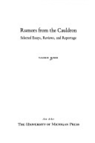Cover of Rumors from the Cauldron