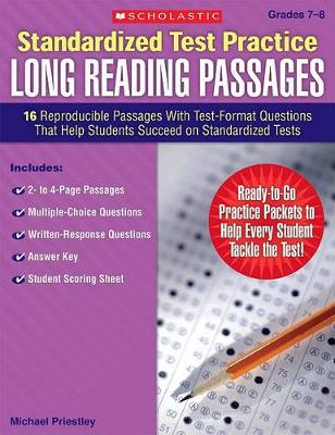 Book cover for Standardized Test Practice: Long Reading Passages: Grades 7-8