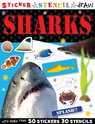 Book cover for Sticker Stencil Draw Shark