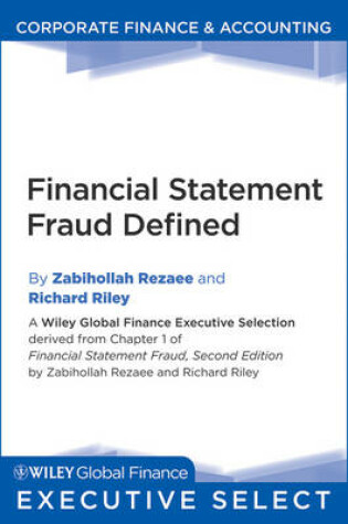 Cover of Financial Statement Fraud Defined