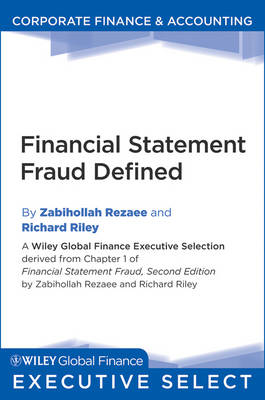 Book cover for Financial Statement Fraud Defined