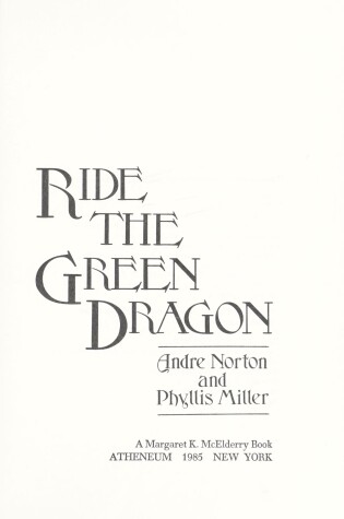 Cover of Ride the Green Dragon