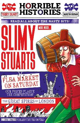Book cover for Slimy Stuarts (newspaper edition)