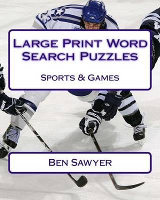 Book cover for Large Print Word Search Puzzles Sports & Games