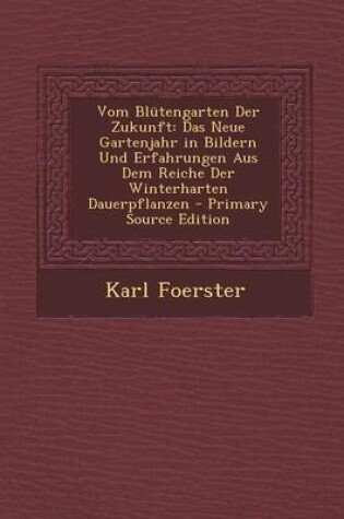 Cover of Vom Blutengarten Der Zukunft