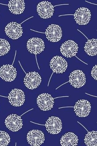 Cover of My Big Fat Journal Notebook Dandelions On Navy Blue