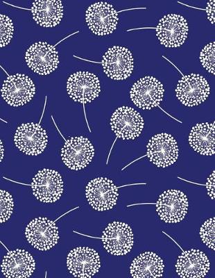 Cover of My Big Fat Journal Notebook Dandelions On Navy Blue