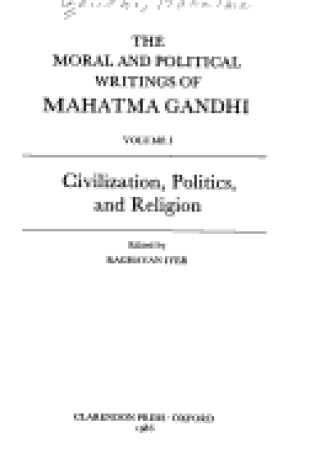 Cover of The Moral and Political Writings