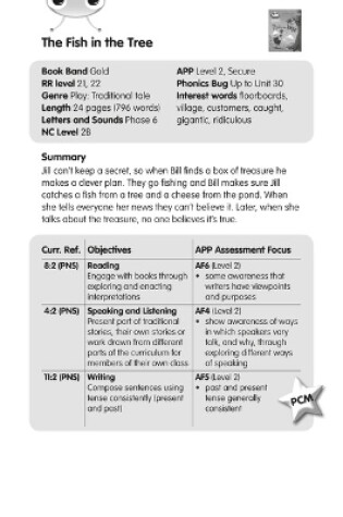 Cover of BC JD Plays Gold/2B The Fish in the Tree Guided Reading Card
