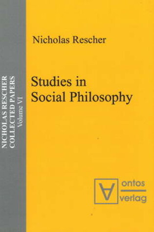 Cover of Studies in Social Philosophy