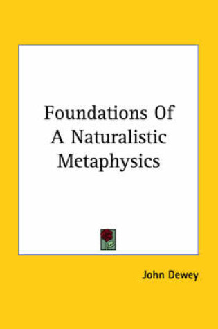 Cover of Foundations of a Naturalistic Metaphysics