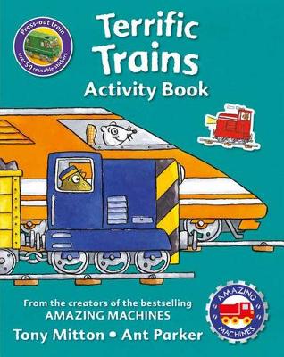 Book cover for Amazing Machines Terrific Trains Activity Book