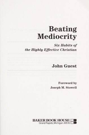 Cover of Beating Mediocrity