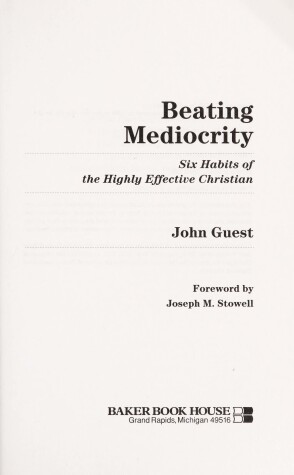 Cover of Beating Mediocrity