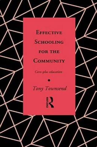 Cover of Effective Schooling for the Community