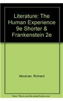 Book cover for Literature: The Human Experience 9e Shorter & Frankenstein 2e