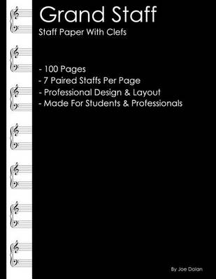 Book cover for Grand Staff - Staff Paper with Clefs