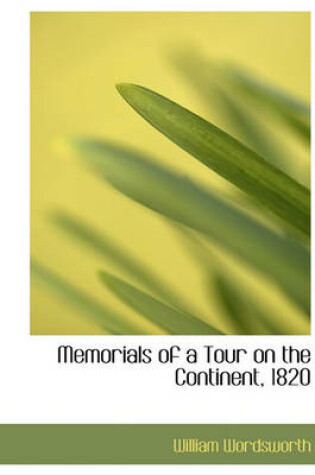 Cover of Memorials of a Tour on the Continent, 1820
