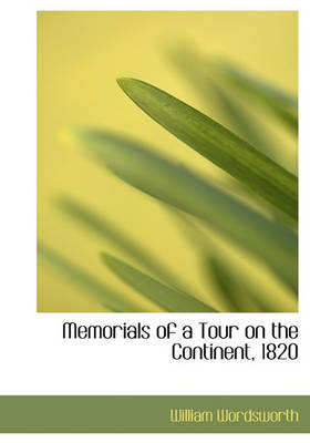 Book cover for Memorials of a Tour on the Continent, 1820