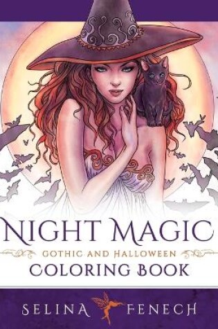 Cover of Night Magic - Gothic and Halloween Coloring Book