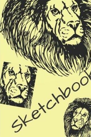 Cover of Black Lions Blank Sketchbook for Sketching Drawing or Doodling