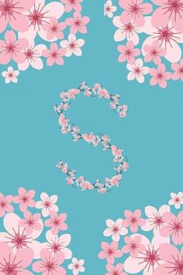Book cover for S Monogram Letter S Cherry Blossoms Journal Notebook