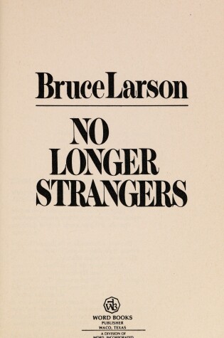 Cover of No Longer Strangers