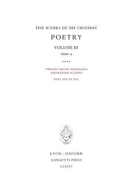 Cover of Poetry III, tome 4