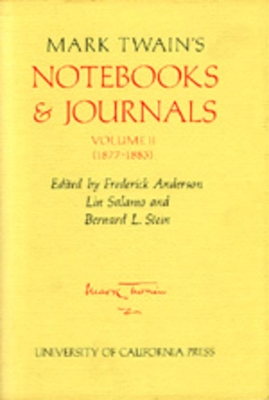 Book cover for Mark Twain's Notebooks and Journals, Volume II