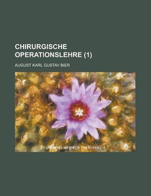 Book cover for Chirurgische Operationslehre (1 )